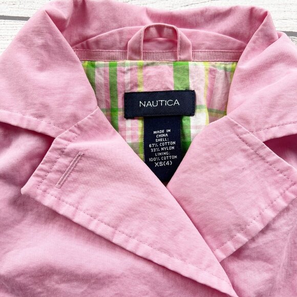 Nautica Plaid Pea Coat - Picture 2 of 4